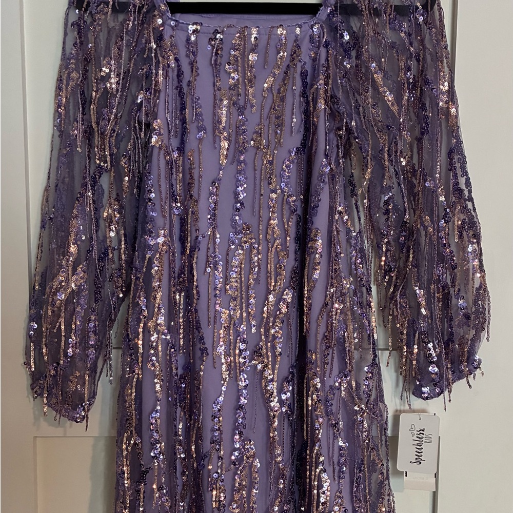 Speechless Lavender Sequin Dress